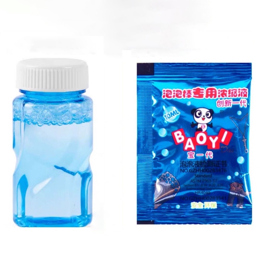 10 Gói Nước Pha Bong Bóng Xà Phòng Gói 10ml dung dịch tạo đậm đặc cho súng thổi bong bóng - LEGO3D.VN