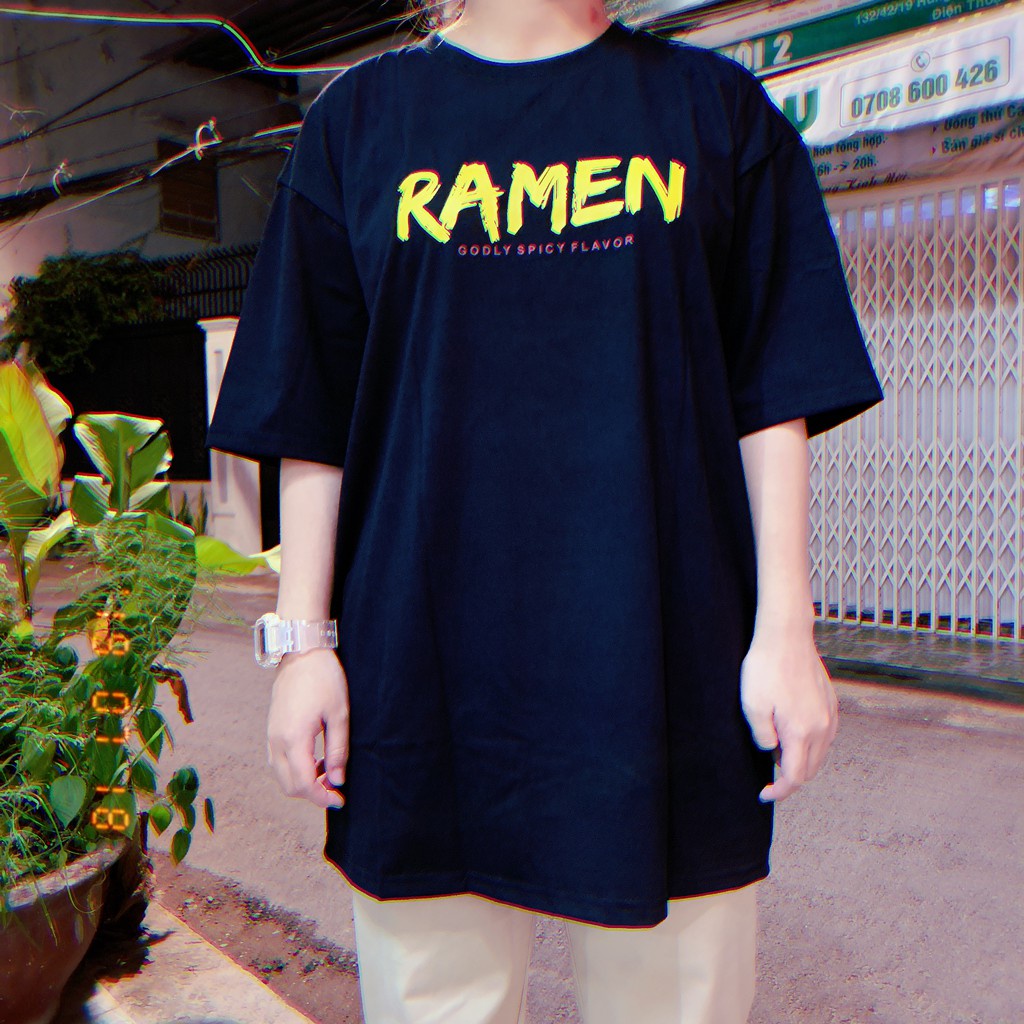 Áo thun tay lỡ form rộng Ramen - Thần Beruss phong cách unisex cho cả nam nữ,có big size - Áo thun oversize nam nữ AL08