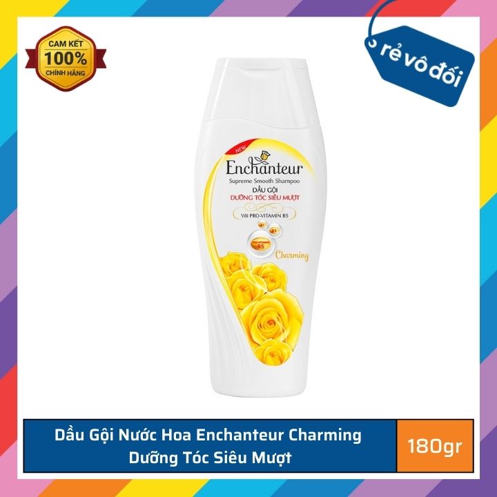 Dầu gội nước hoa Enchanteur Charming/ Sensation dưỡng tóc siêu mượt 650gr - Hàng công ty