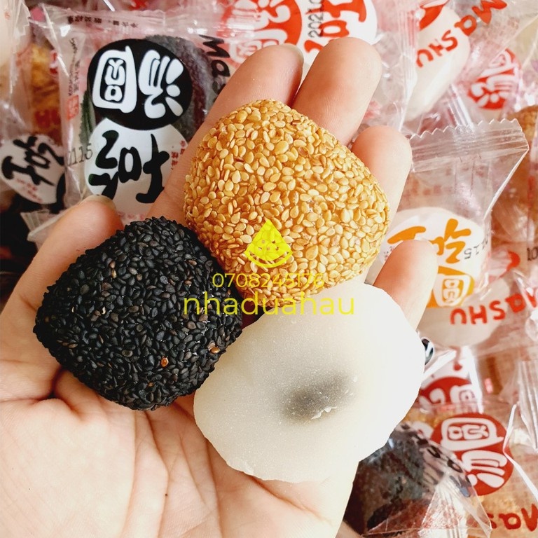 Một thùng bánh Mochi mini có nhân mix đủ 4 vị như hình Đài Loan thùng 2kg