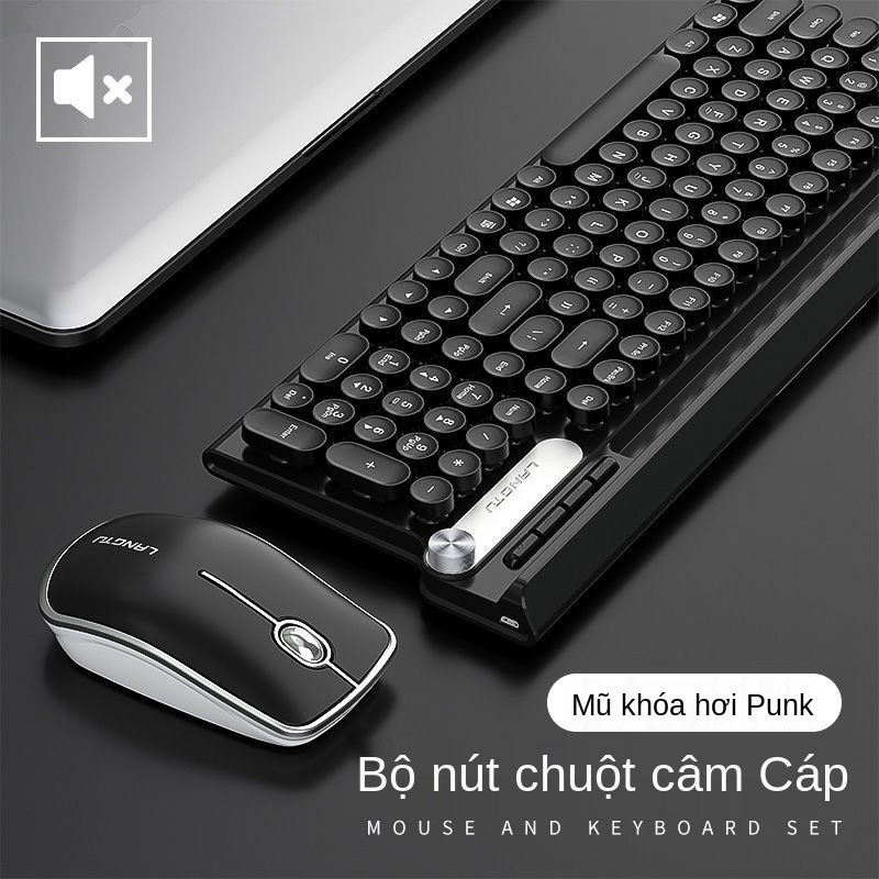 Bộ bàn phím và chuột Langtu máy tính xách tay chơi game bên ngoài cô gái dễ thương văn phòng đặc biệt gõ tĩnh | BigBuy360 - bigbuy360.vn