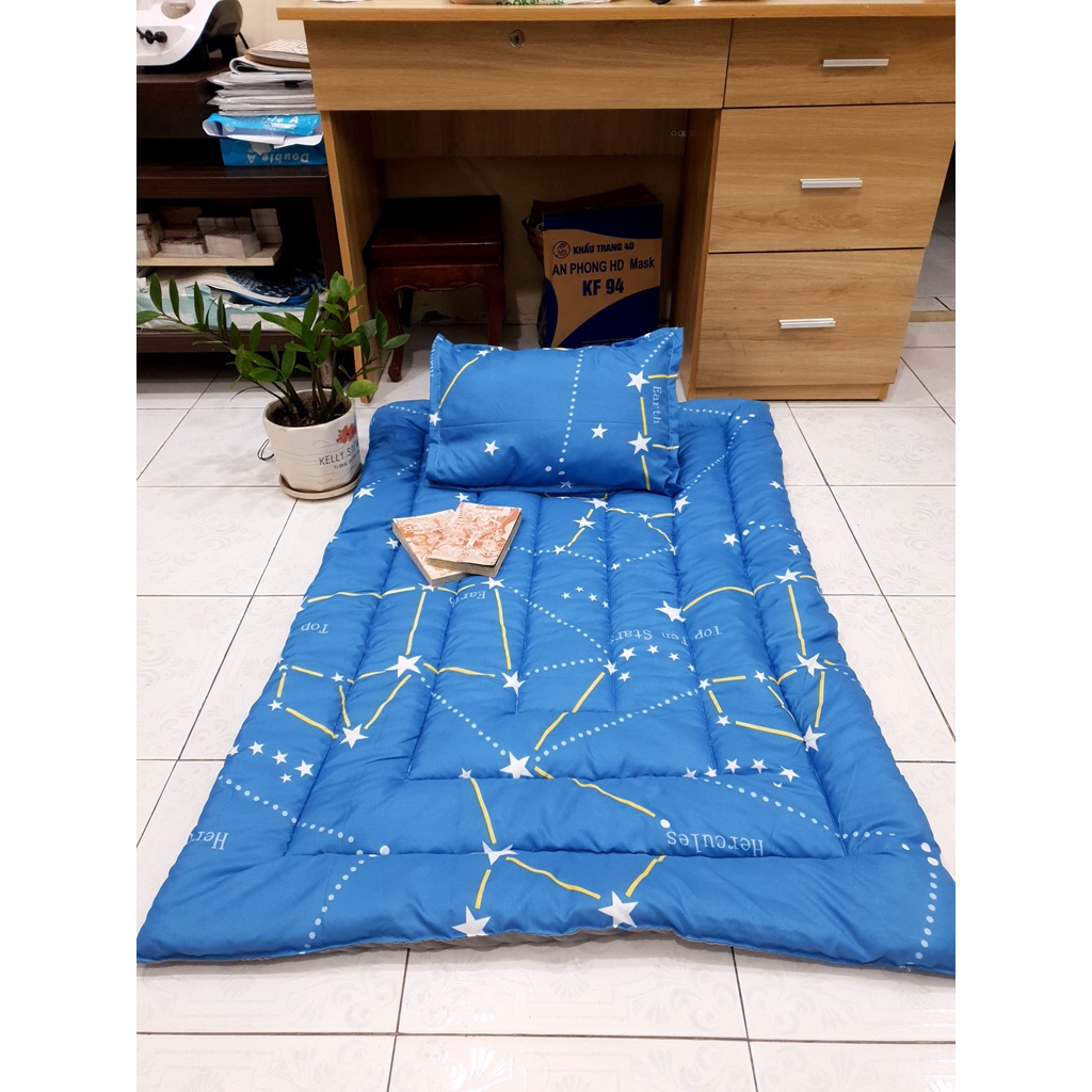 Nệm cho bé đi học nhà trẻ 80x120cm họa tiết hoạt hình trẻ em