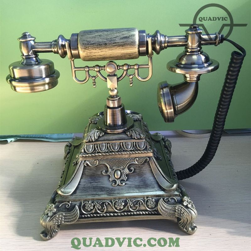 Điện thoại bàn tân cổ điển bàn phím quay Vintage phone DTV1 N00363 QuadVic.com