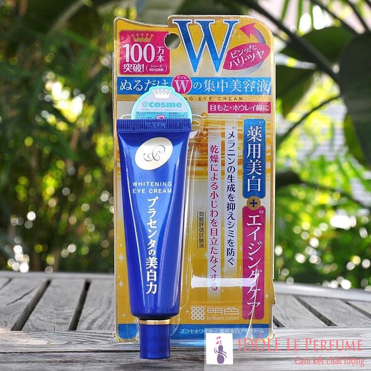 Kem mắt ngừa thâm làm mờ nếp nhăn mắt Meishoku Whitening Eye Cream Nhật Bản