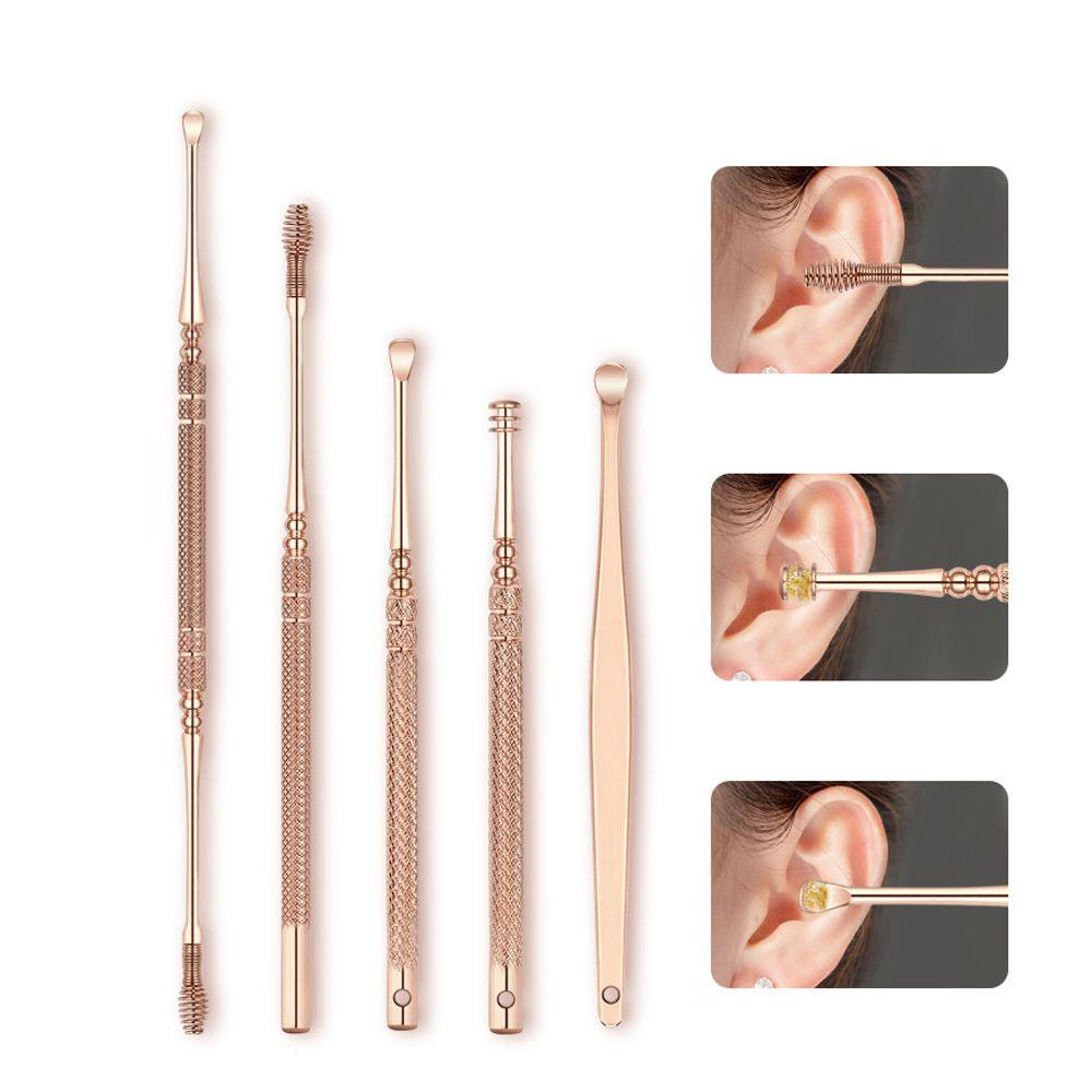 Dụng Cụ Lấy Ráy Tai Bằng Thép Không Gỉ Có Đèn LED Độc Đáo