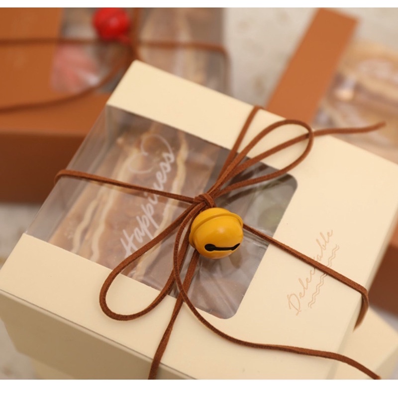 Hộp đựng bánh, kẹo, hộp giấy đựng thực phẩm, đựng quà kích thước 12x13x7cm - POPPY STORE