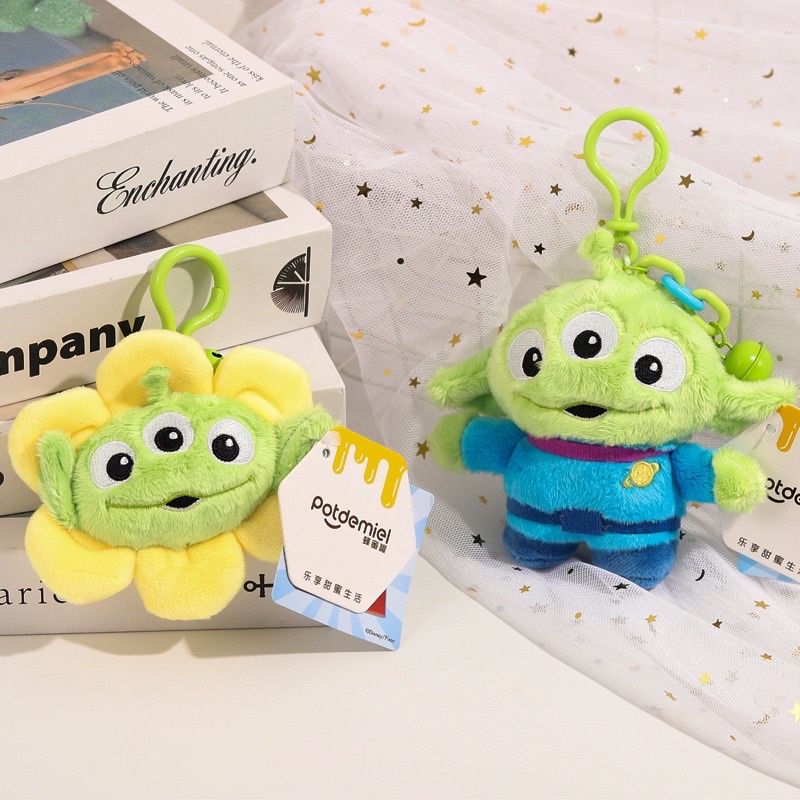 Móc Chìa Khoá Alien Toy Story A79 dễ thương, Móc Khóa Xe/ Balo/ Túi Hoạt hình Alien Xanh