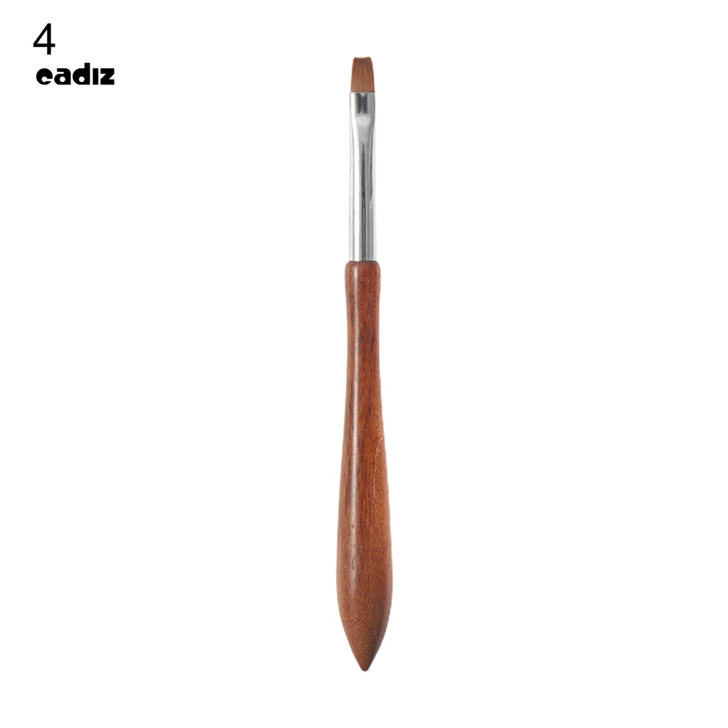 [Hàng mới về] Cọ vẽ móng tay thân bằng gỗ đàn hương linh hoạt dễ sử dụng