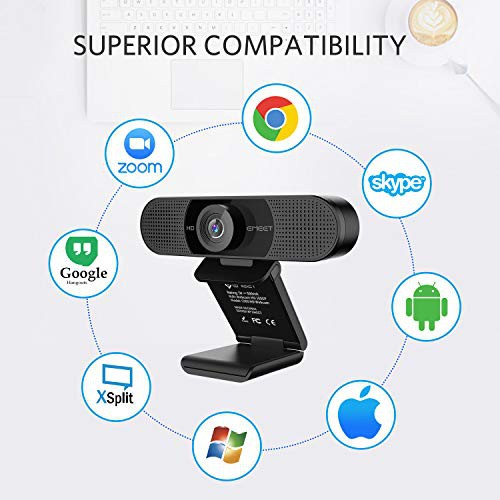 Webcam họp trực tuyến góc siêu rộng, fullHD, tự động lấy nét, căn chỉnh độ sáng | Emeet C960 | BigBuy360 - bigbuy360.vn