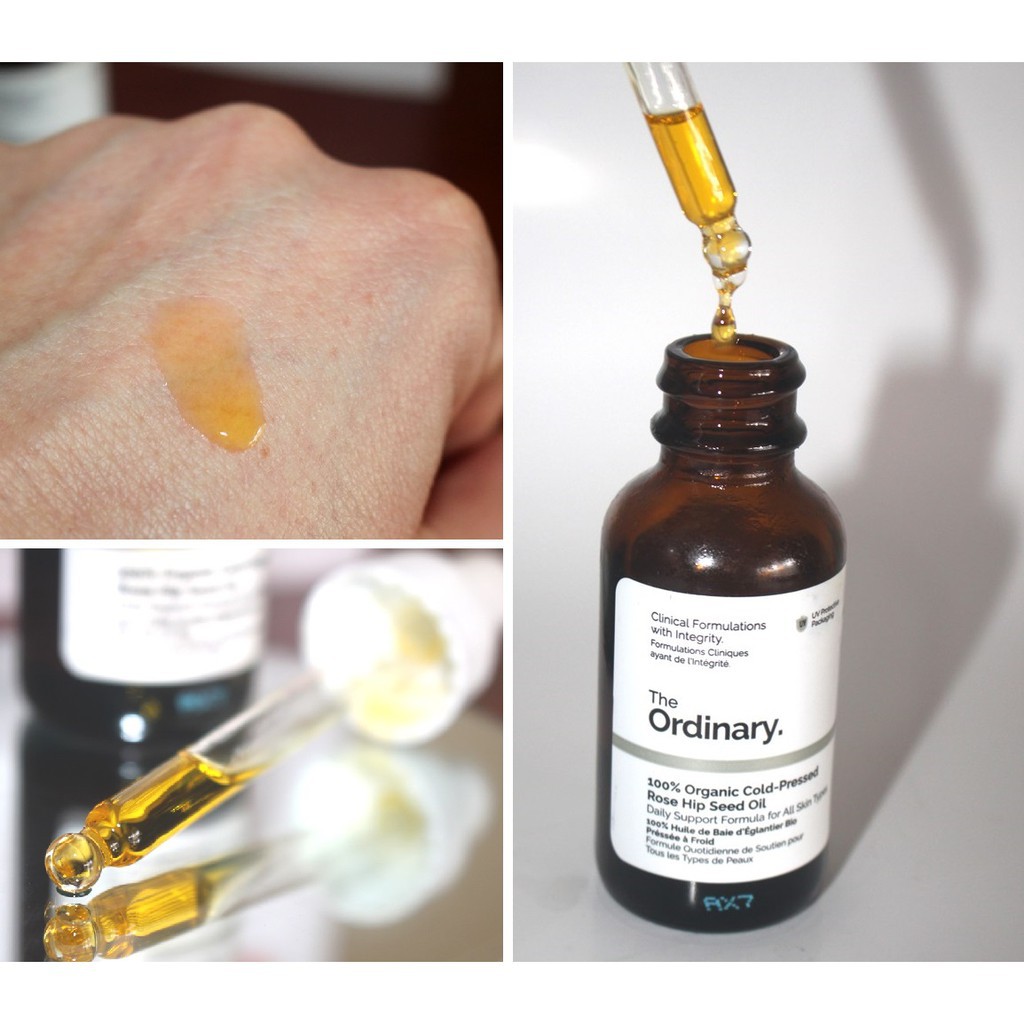 Serum cấp ẩm The Ordinary 100% Organic Cold Pressed Rose Hip Seed Oil