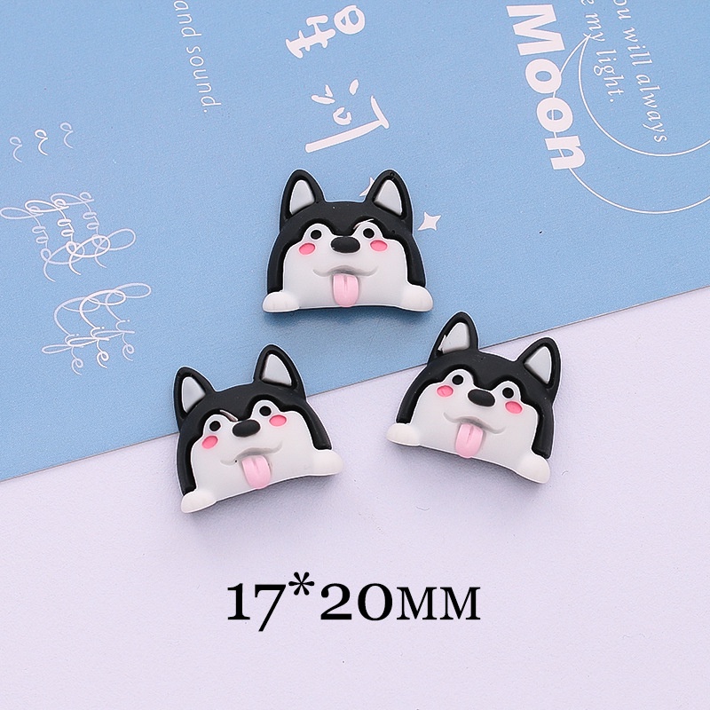 Phụ Kiện Trang Trí Ốp Điện Thoại Chú Chó Hoạt Hình Dễ Thương