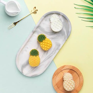 Khuôn trung thu lò xo 50gr 4 mặt hình quả dứa ( làm bánh dứa )