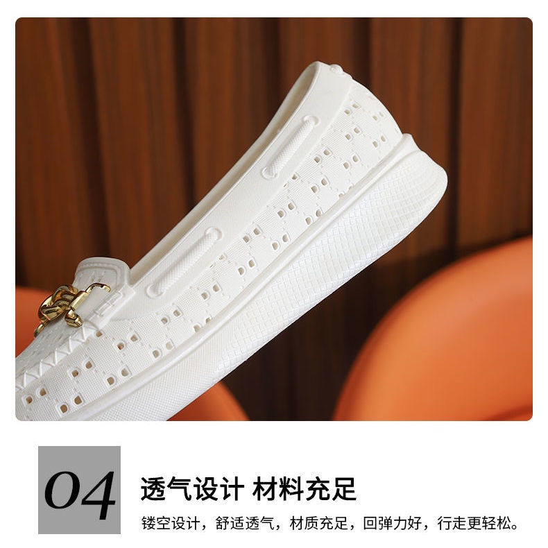 Giày Búp Bê Nhựa Chống Thấm Nước Thời Trang Cho Nữ