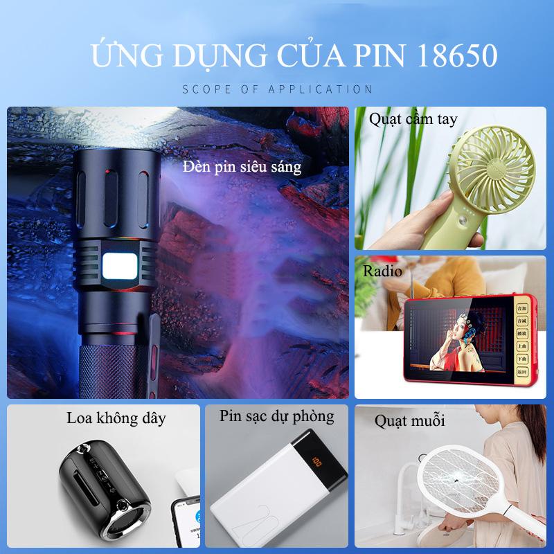 Pin 18650 7400mWh Doublepow. Sạc pin 18650 đa năng tự ngắt, đèn báo dùng cho pin xe điện, máy khoan, đèn pin