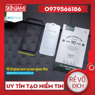 Kuzoom Enzor 100 Kính Cường Lực Kuzoom 9D Full Màn Trong Suốt Bảo Vệ Camera iP 12 Mini/ 12/ 12 Pro/ 12 Pro Max