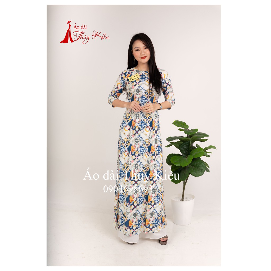 Áo dài nữ truyền thống thiết kế may sẵn tết cách tân nữ cô ba sài gòn K22 Thúy Kiều mềm mại co giãn áo dài giá rẻ