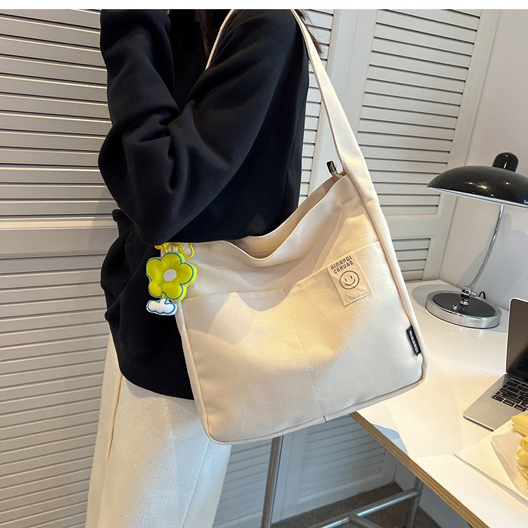 Túi Đeo Vai Vải canvas Cỡ Lớn Dễ Phối Đồ Thời Trang Cho Nữ