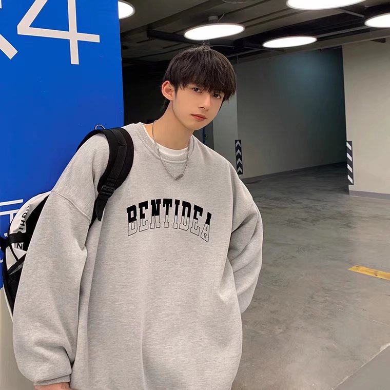 Áo sweater dáng rộng thời trang cao cấp 3 màu tùy chọn cho nam m-5xl