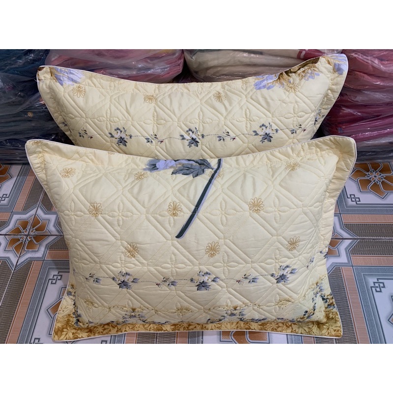 2 chiếc  vỏ gối nằm , vỏ gối đầu trần bông cotton dày dặn