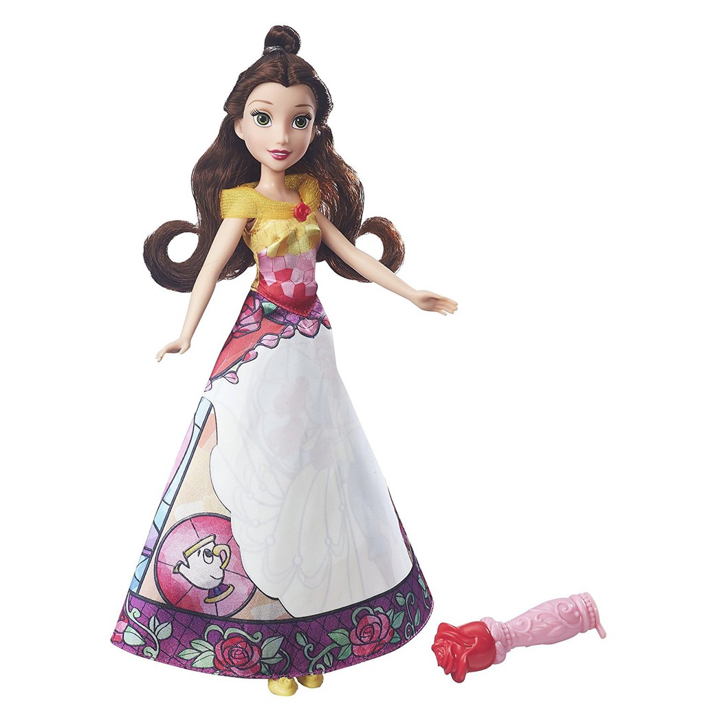 Búp bê Belle váy đổi hình Disney Princess Belle's Magical Story Skirt (Mỹ)