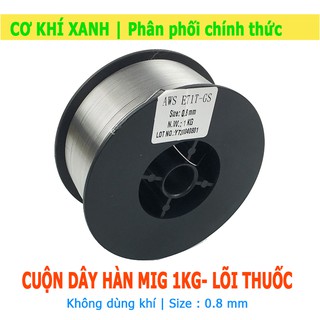 Cuộn dây hàn MIG 1kg không dùng khí cho máy hàn mig mini dây 0.8mm