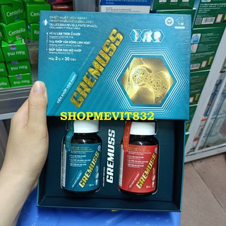 Viên khớp Vẹm xanh Gremuss hộp 2 lọ 30 viên