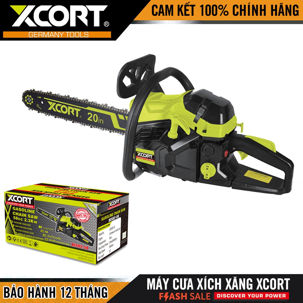 Máy cưa gỗ - Máy cưa xích chạy xăng 58CC - Hàng chính hãng