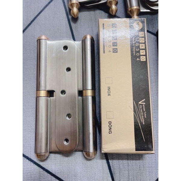 Bản lề cối inox 304 đầu đồng chính hãng
