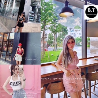 Áo len croptop 3 lỗ qc