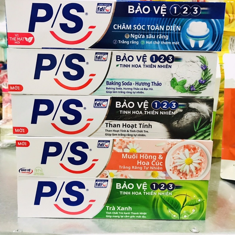 Kem đánh răng P/S Bảo Vệ 123 Trà xanh 190g taphoatoanngocc