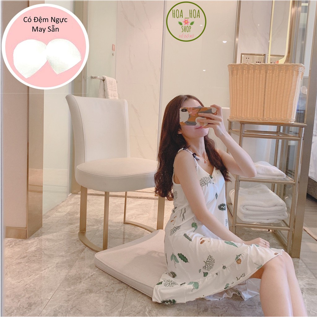 Váy Ngủ Hai Dây Có Đệm Ngực Cho Người Dáng Đẹp Dùng Mặc Ở Nhà | BigBuy360 - bigbuy360.vn
