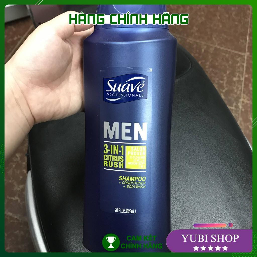 [HÀNG AUTH] DẦU GỘI SUAVE MEN 3 IN 1 - NHẬT BẢN - SỮA TẮM GỘI TOÀN THÂN SUAVE MEN 3 IN 1 CITRUS RUSH 828ML | BigBuy360 - bigbuy360.vn