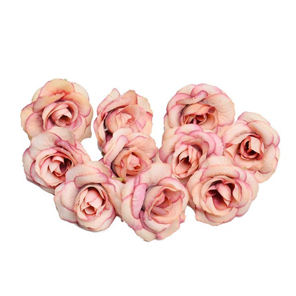 10 Bông Hoa Hồng Giả Thời Trang 4cm
