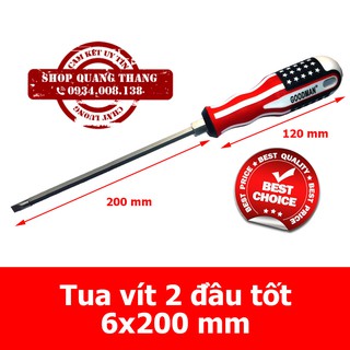 Tua vít 2 đầu tốt 6x200 mm