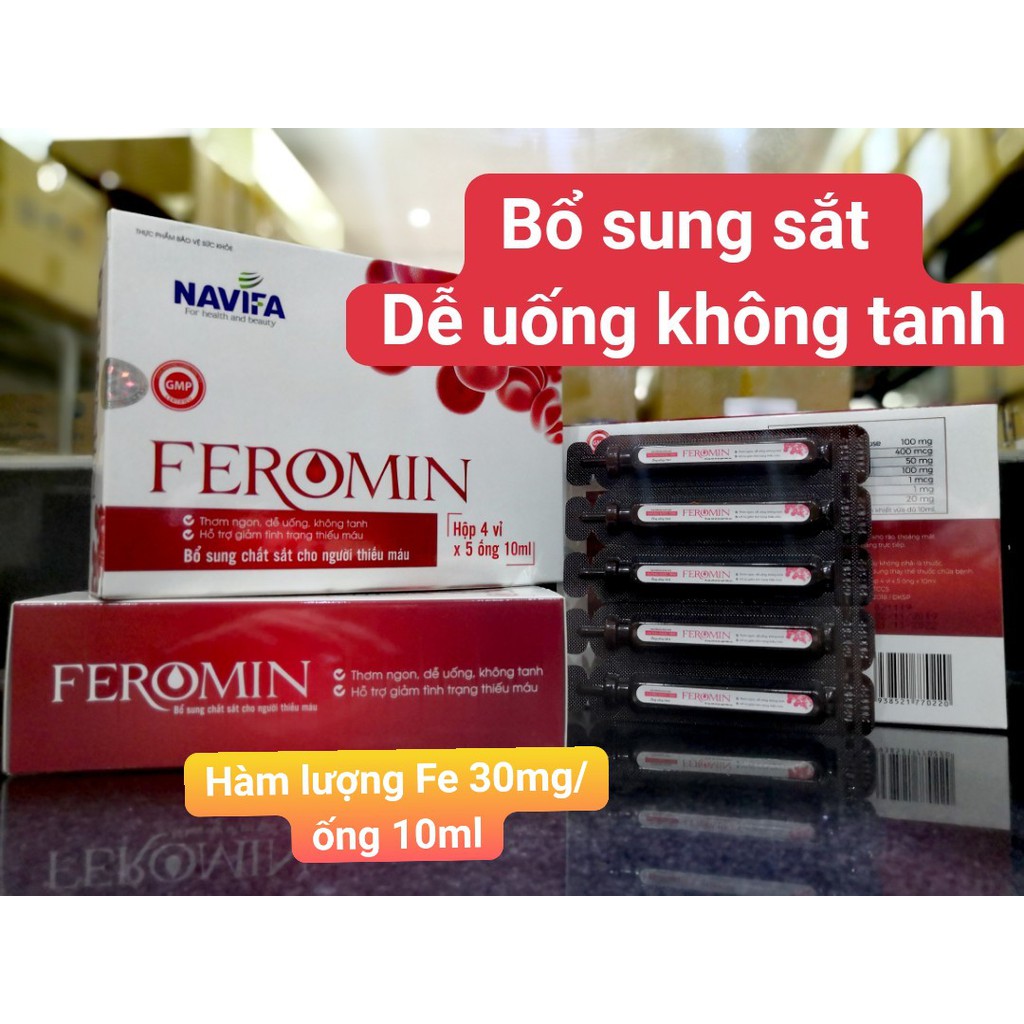 FEROMIN Sắt ống không tanh cho mẹ và bé.