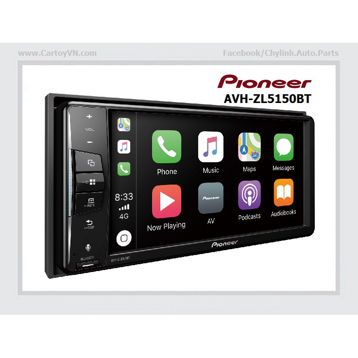 DVD liền màn hình cảm ứng Pioneer AVH-ZL5150BT chuyên dùng cho dòng xe Toyota, Nissan