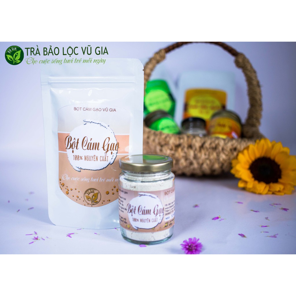 [Mã LTBAUAB14 giảm 7% đơn 99K] Combo 2 Bột Cám Gạo Bảo Lộc Vũ Gia (100g/hũ)