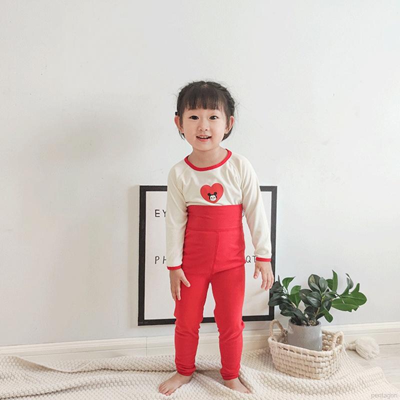 Bộ đồ ngủ lưng cao họa tiết hoạt hình dễ thương cho bé