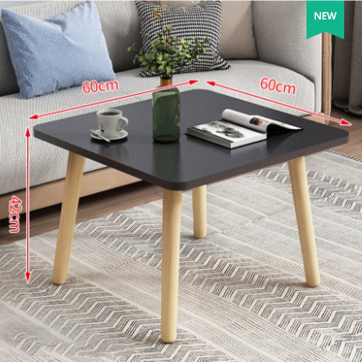 𝐁𝐚̀𝐧 𝐭𝐫𝐚̀ sofa/cafe ngồi bệt 𝐡𝐢̀𝐧𝐡 𝐯𝐮𝐨̂𝐧𝐠 chân gỗ sồi hiện đại kích thước 40,50 và 60cm.