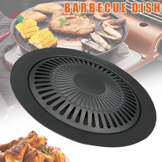 Chảo Nướng Bbq Hình Tròn Chống Dính Kiểu Hàn Quốc Tiện Dụng