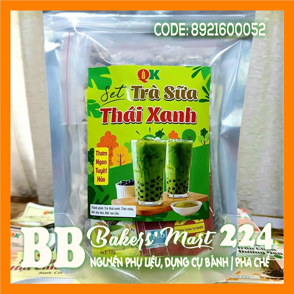 Set combo nguyên liệu Trà Sữa THÁI XANH QK