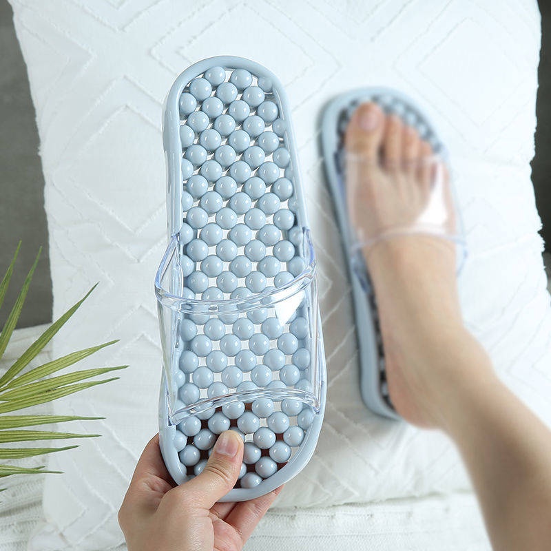 Dép Nhựa Đi Trong Nhà Tắm Mát Xa Chân Chống Trượt Cho Cặp Đôi Mùa Hè