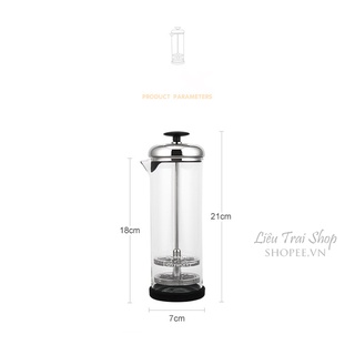 Ca đánh sữa tạo bọt sữa thủy tinh cao cấp