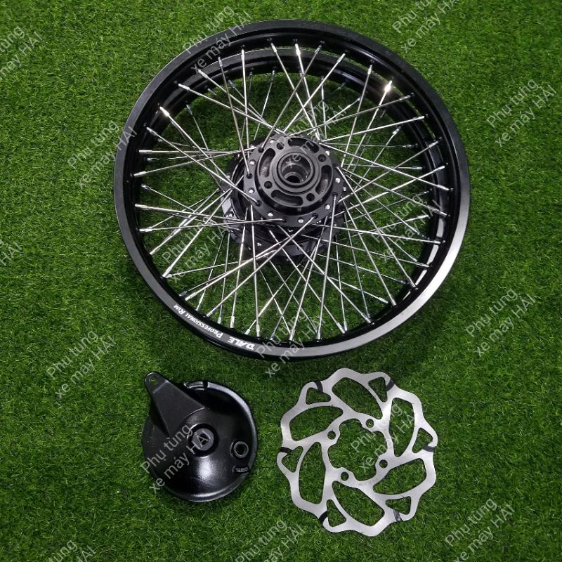 Bánh căm dành cho Sirius Jupiter đùm zin sơn đen niềng nhôm thái đen và bạc lắp như ZIN không cần chế HTH17 MSP 0089