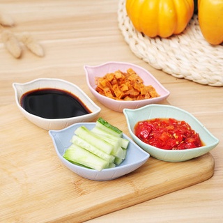 Đĩa đựng nước chấm hình chiếc lá bằng lúa mạch thiết kế độc đáo tiện dụng cho nhà bếp