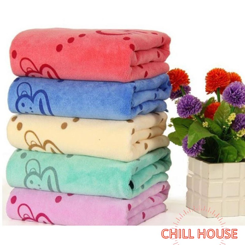 Set 3 khăn nhà tắm tiện ích (gồm khăn tắm, khăn lau tóc, khăn mặt) - CHILLHOUSE