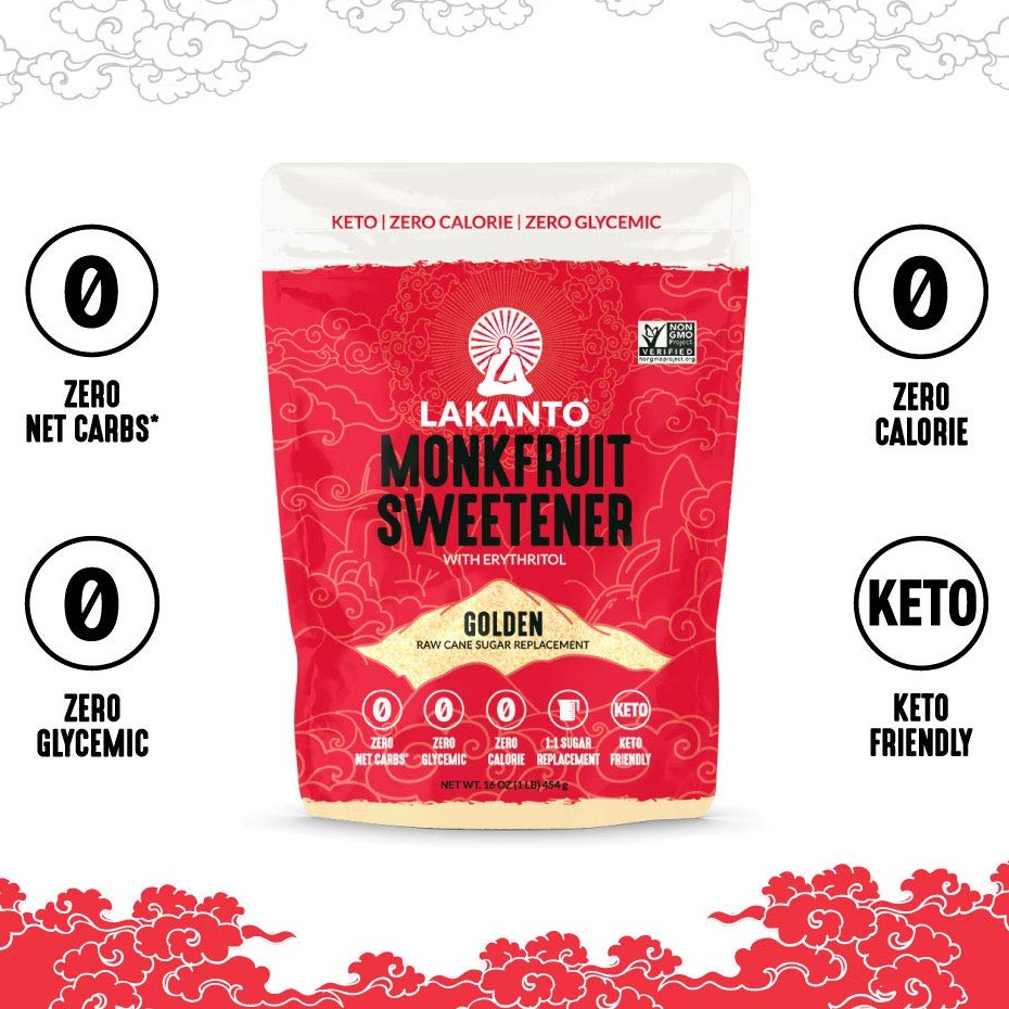 Đường La Hán Quả, Đường Lakanto monkfruit Sweetener, dành cho ăn kiêng, tiểu đường, giảm béo