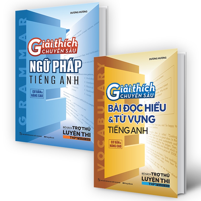 Sách Combo Giải Thích Chuyên Sâu Ngữ Pháp - Đọc Hiểu, Từ Vựng Tiếng Anh