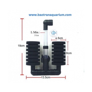 Lọc bio đôi xy-2831-thiết bị lọc nước hồ cá - bảo trân aquarium