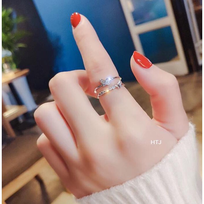NHẪN BƯỚM BẠC